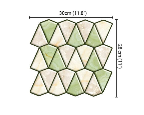 Peel and Stick 3D Tiles Diamond Peel and Stick Tiles - Mosaicowall Mosaicowall Diamond Peel and Stick Tiles