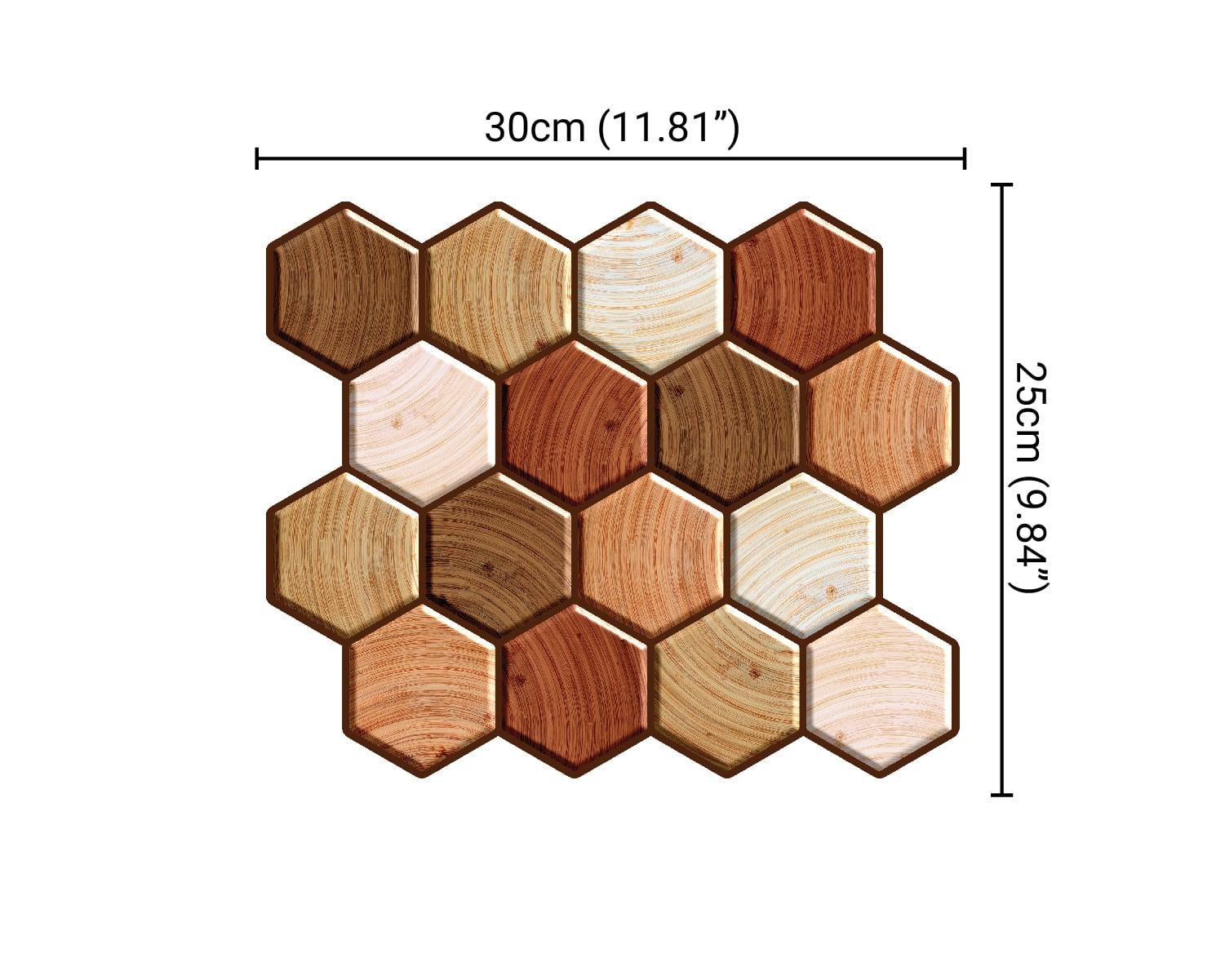 Peel and Stick 3D Tiles Wooden Peel and Stick Tiles - Mosaicowall Mosaicowall Wooden Peel and Stick Tiles