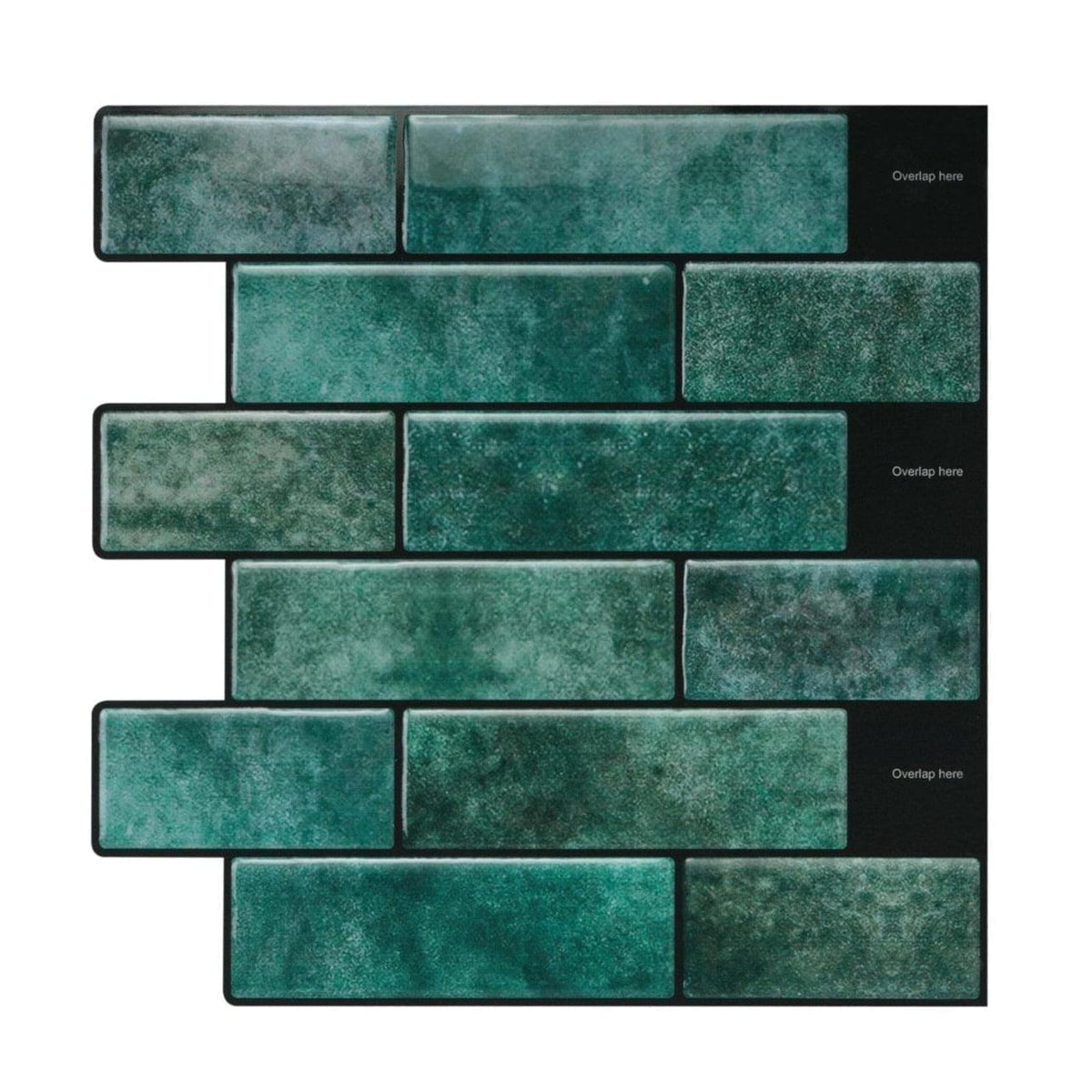 3D Peel and Stick Tiles | Emerald Green Peel and Stick tiles